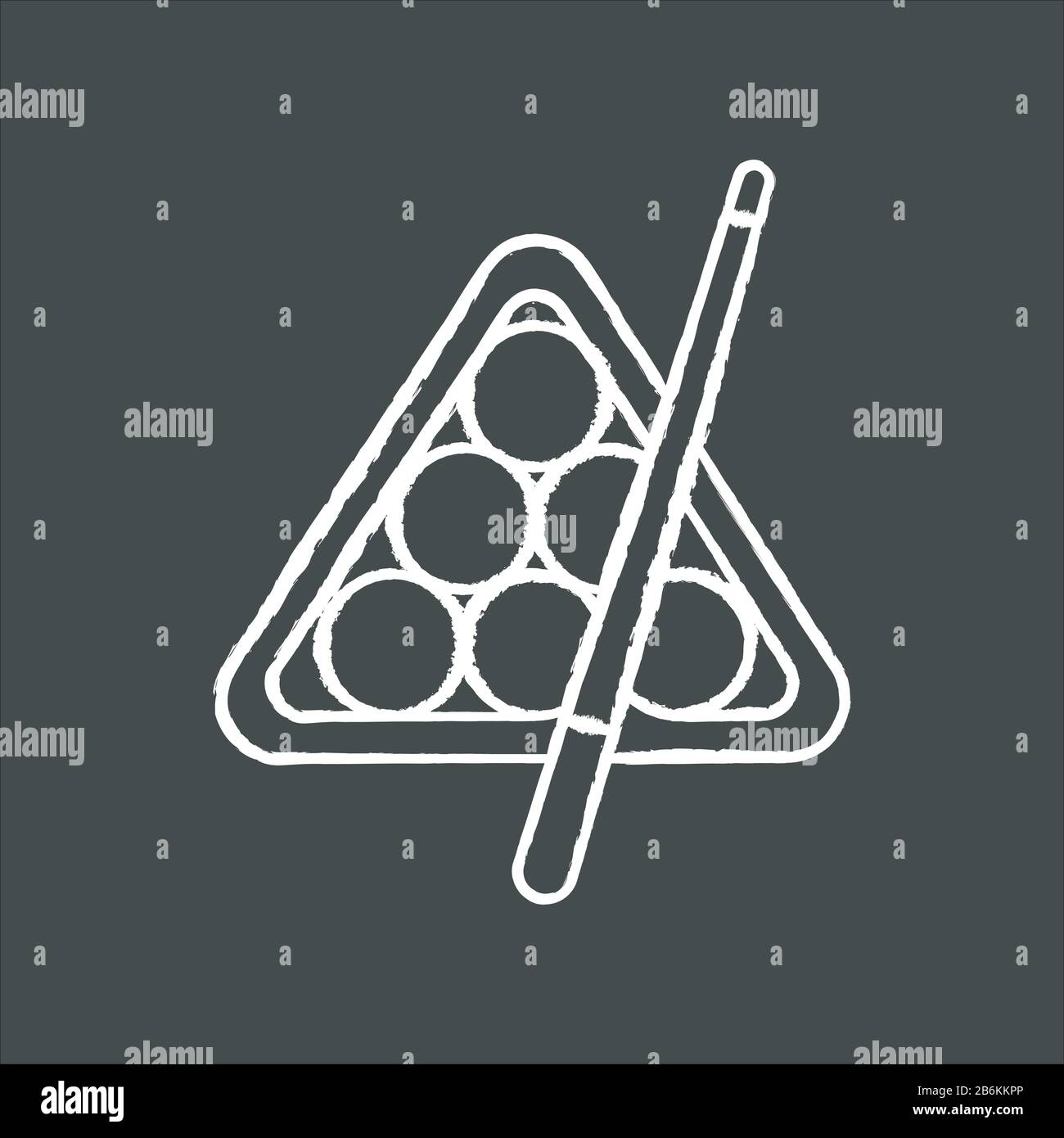 Billiards chalk white icon on black background. Cuesports game, pub
