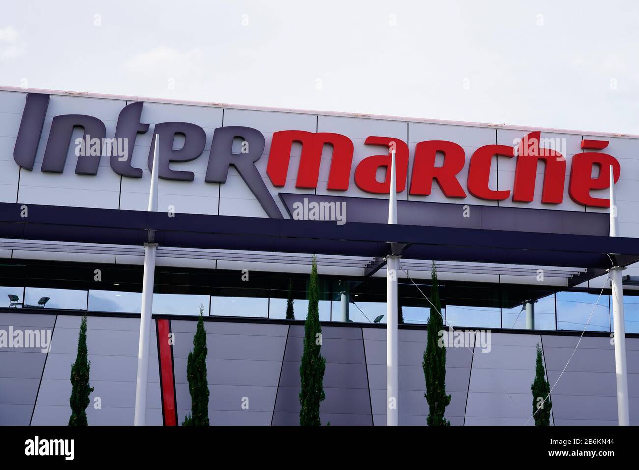 Bordeaux Aquitaine France 10 23 2019 Facade Logo Shop Intermarche Store Sign Stock Photo Alamy