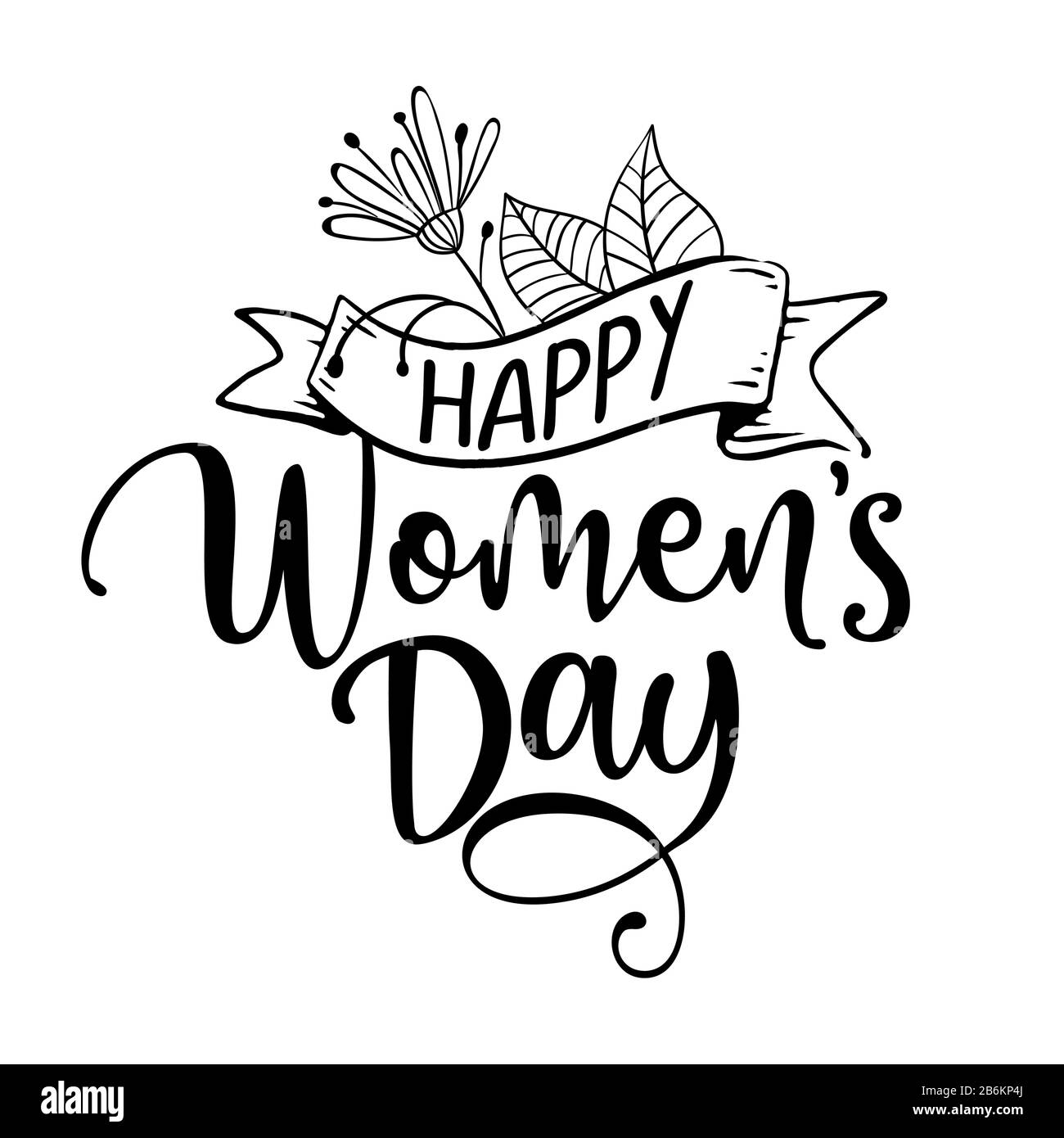 Happy womens day greeting or gift card Royalty Free Vector