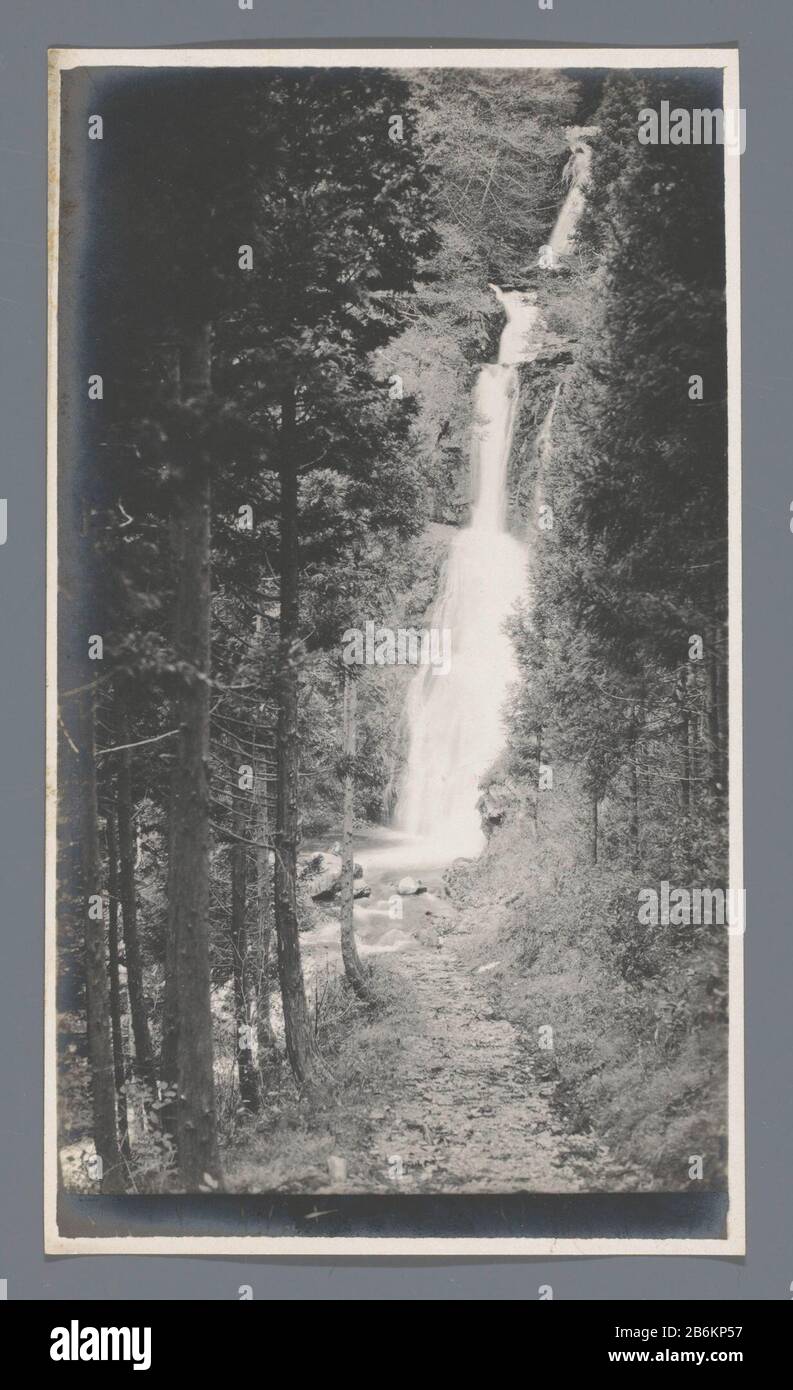 A waterfall in a forest, Nikko, Japan A waterfall in a forest, Nikko, Japan Property Type: photographs Item number: RP-F 2000-9-27 Inscriptions / Brands: annotation, recto been printed together with negative 'ya [kko] What [erval] N [Ikko] Manufacture Creator: photographer: John Adriani (area) Place manufacture: Japan Date: 1907 Physical features: gelatin silver print material: paper photo paper Technique: gelatin silver print dimensions: h 132 mm × W 79 mm Subject: waterfall Stock Photo