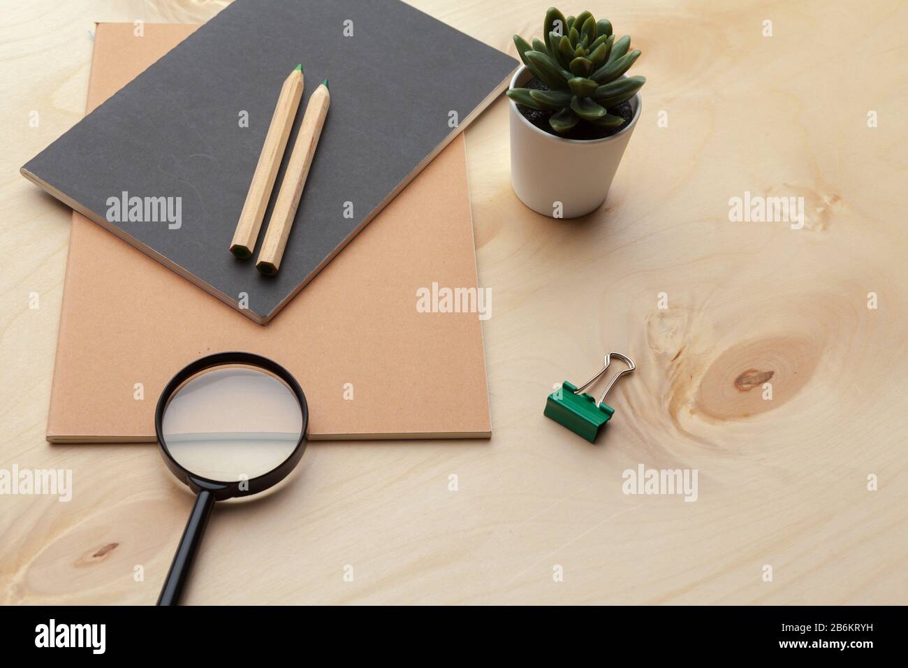 Laundry accessories on white table against blue background Stock Photo by  AtlasComposer