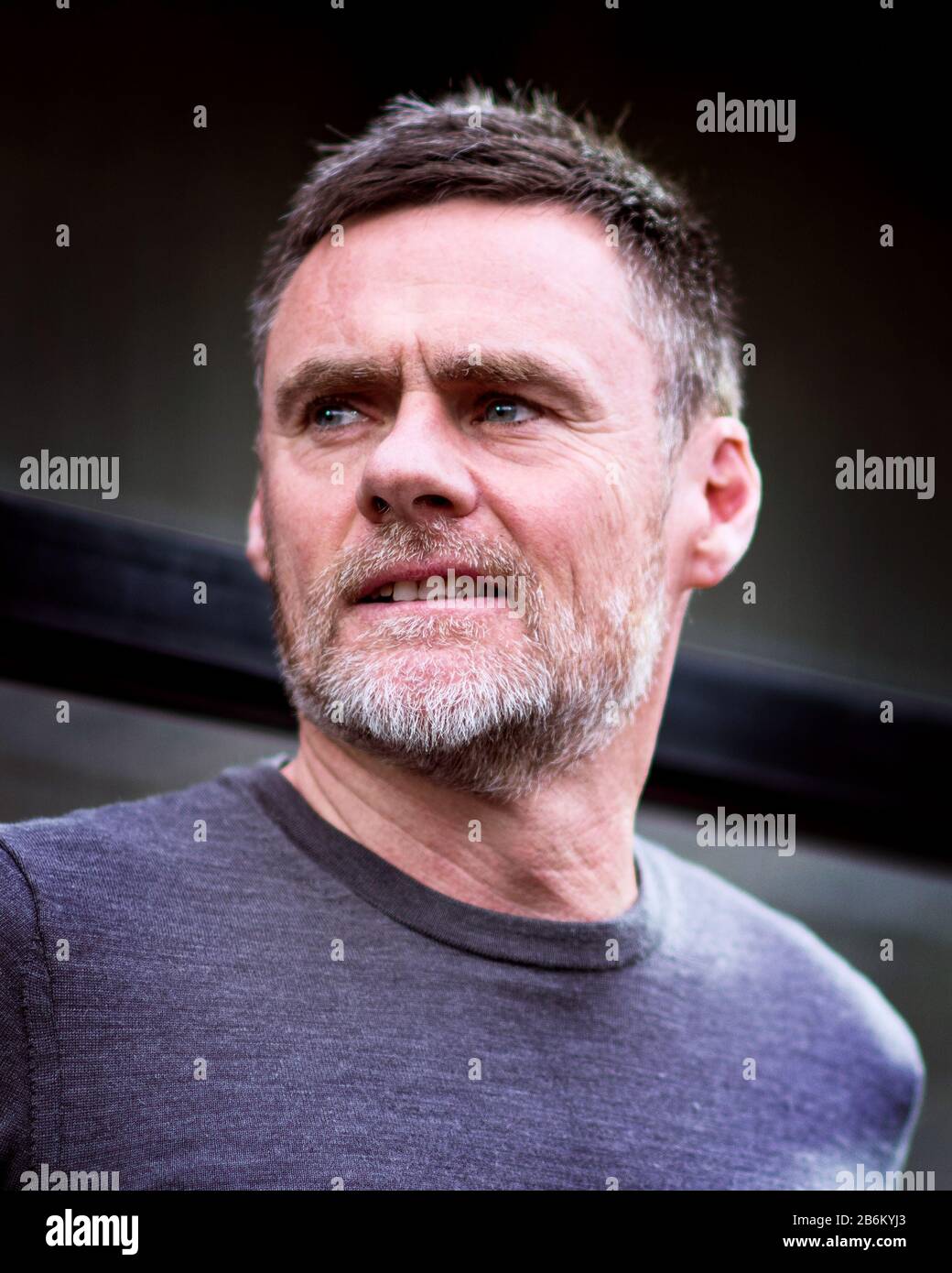Graham Alexander during his time as Salford City FC manager. Stock Photo