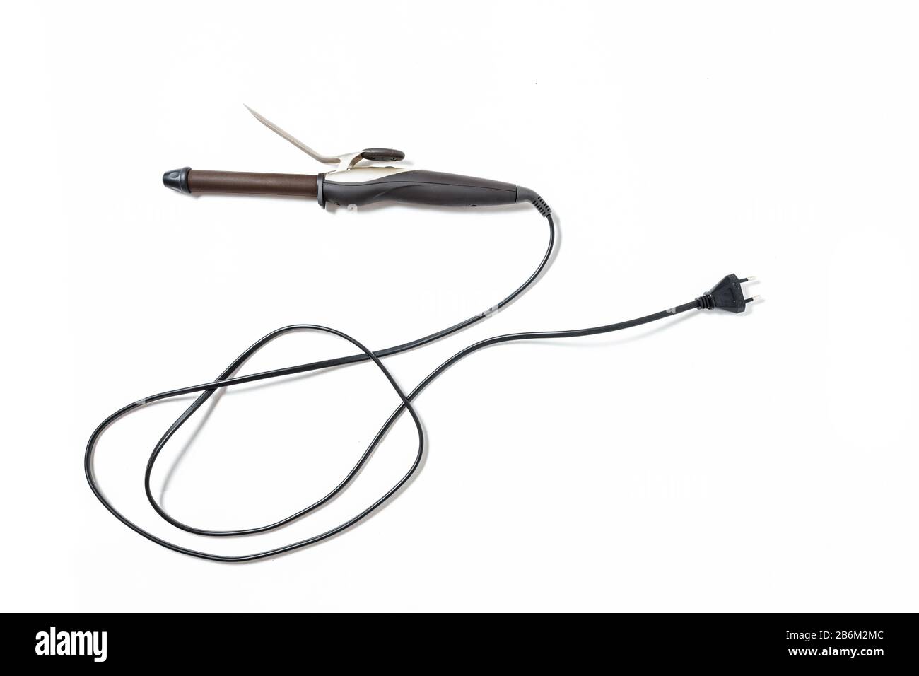 Curling iron isolated on a white background Stock Photo Alamy