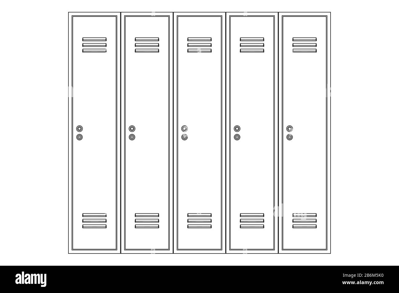 locker clipart black and white