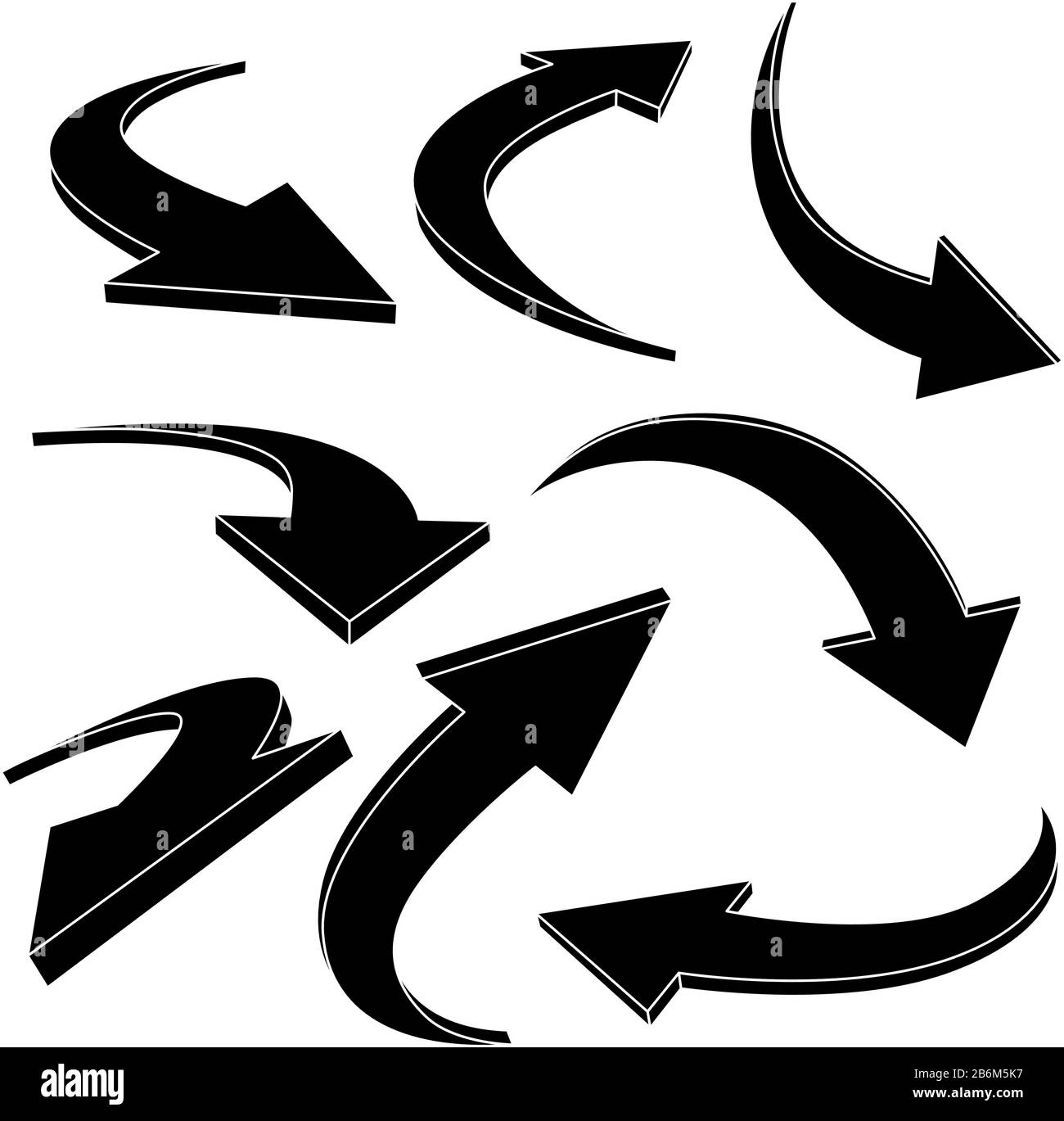 Up and down arrows. Black outline icons Stock Vector Image & Art - Alamy