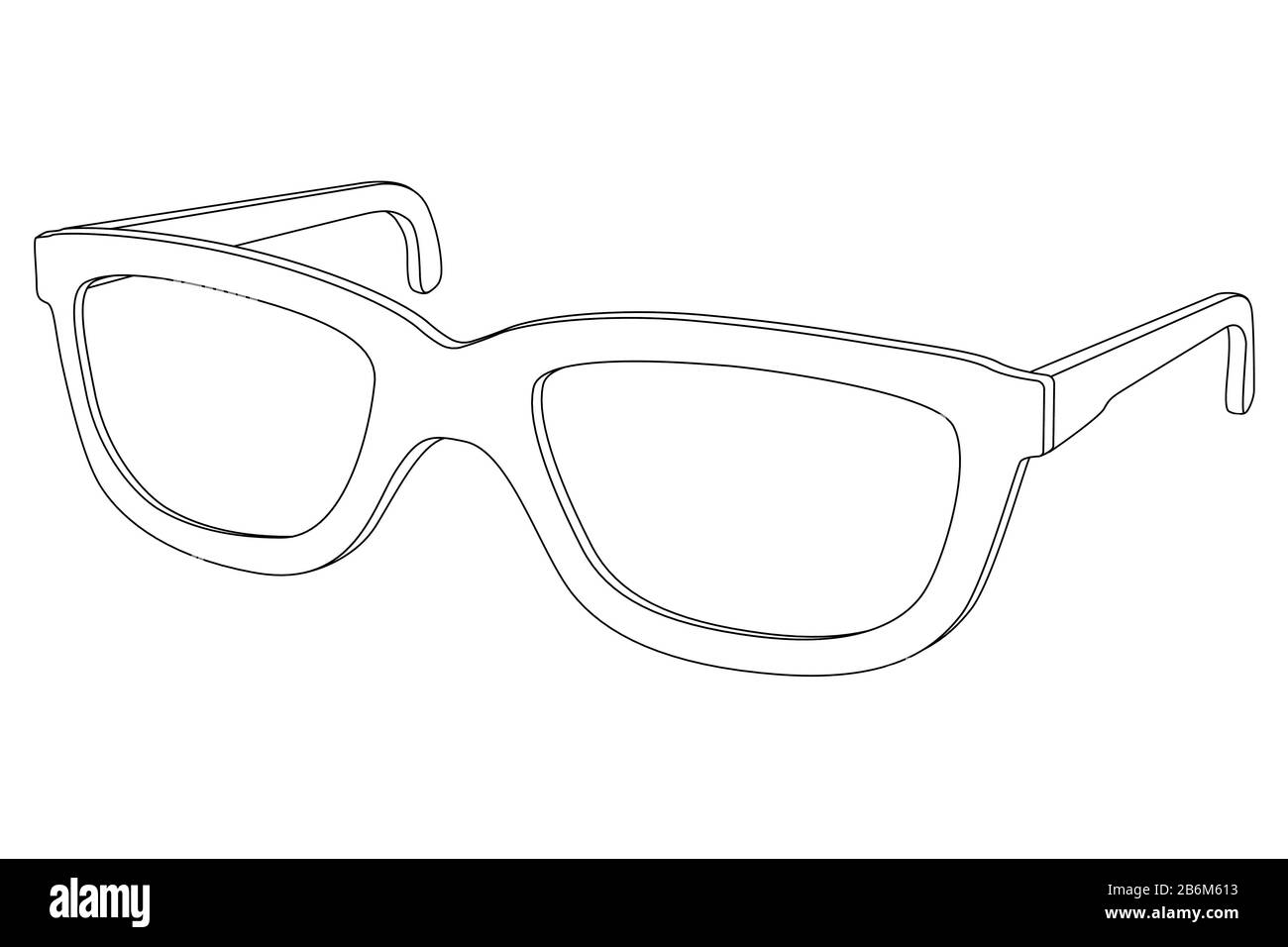Glasses outline Stock Vector Images Alamy