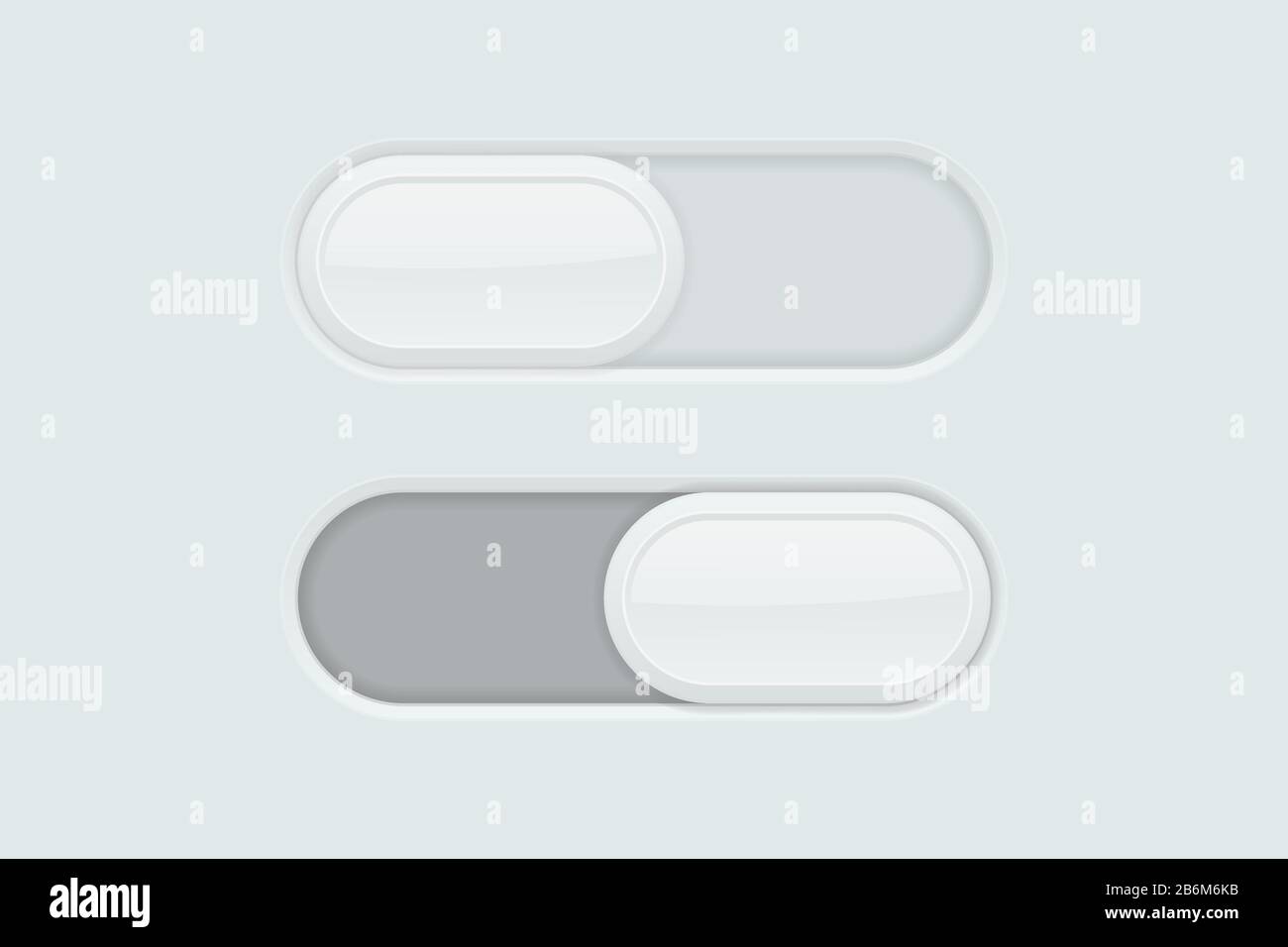 Blank toggle switch buttons. User interface icons Stock Vector Image ...