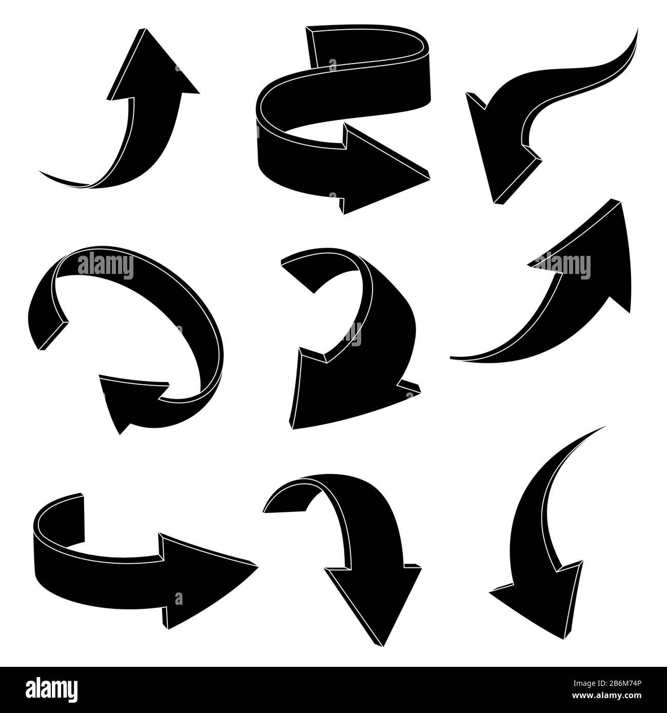 Up and down arrows. Black outline icons Stock Vector Image & Art - Alamy