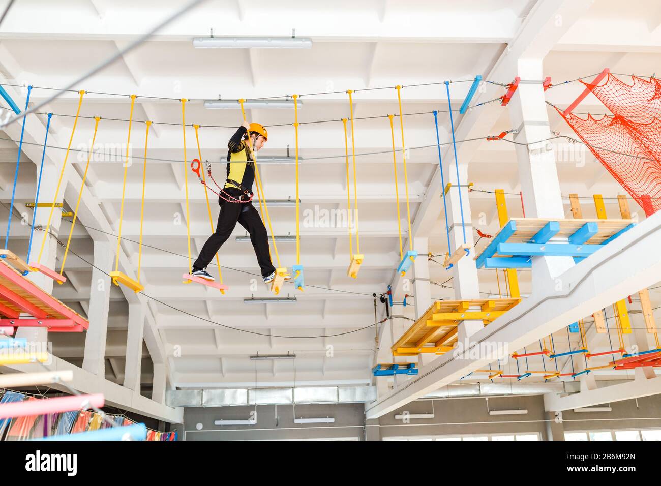 Trampoline harness hi-res stock photography and images - Alamy