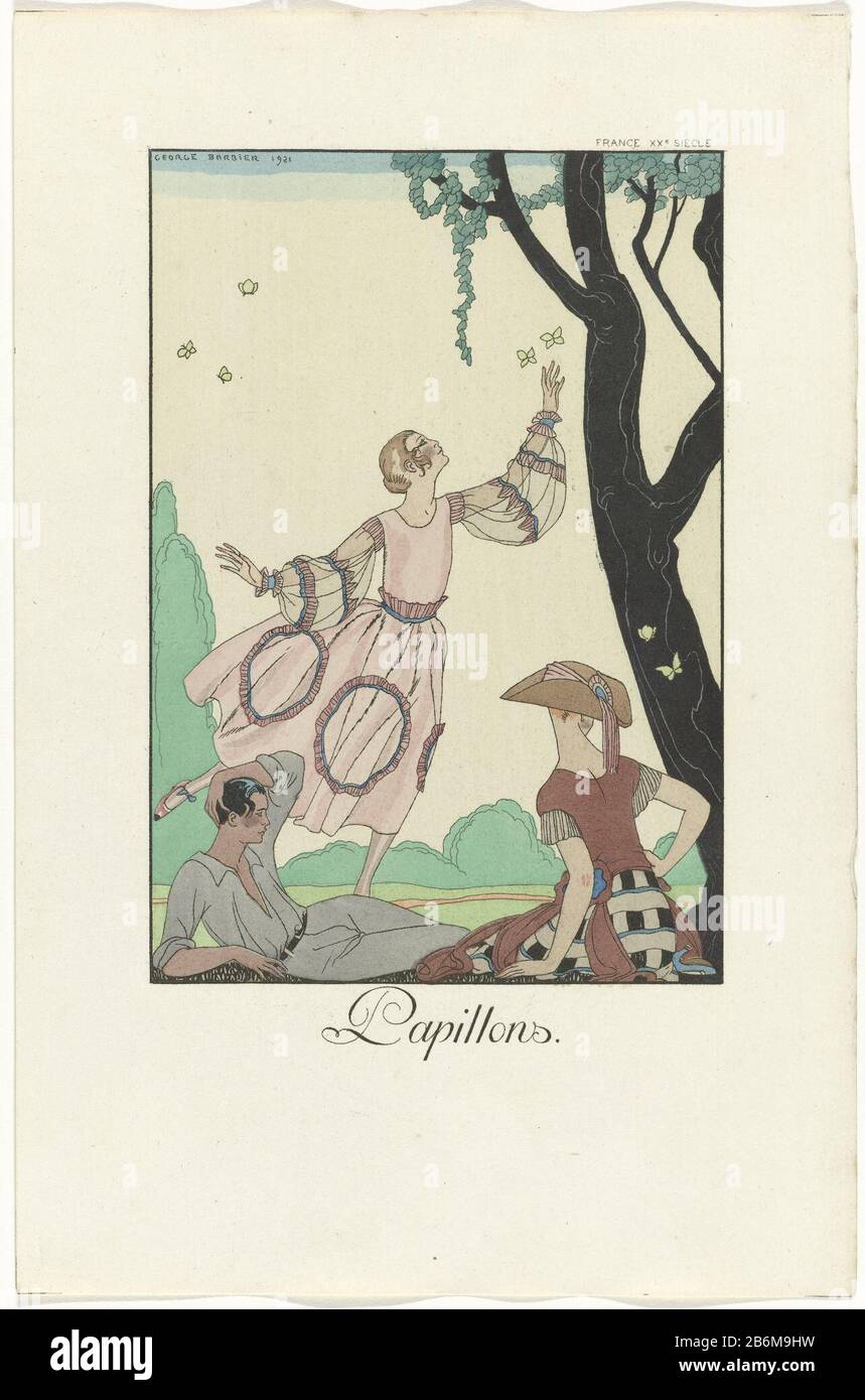 24 Postkarten Set George Barbier Art Deco – Vintage Poster Nachdrucke, 12x16 Cm