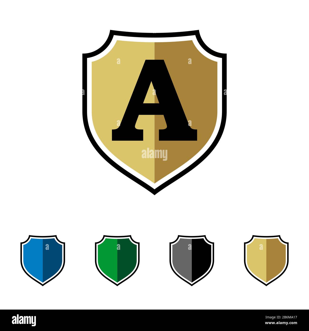 Initial Shield vector Logo Template Illustration Design. Vector EPS 10 ...