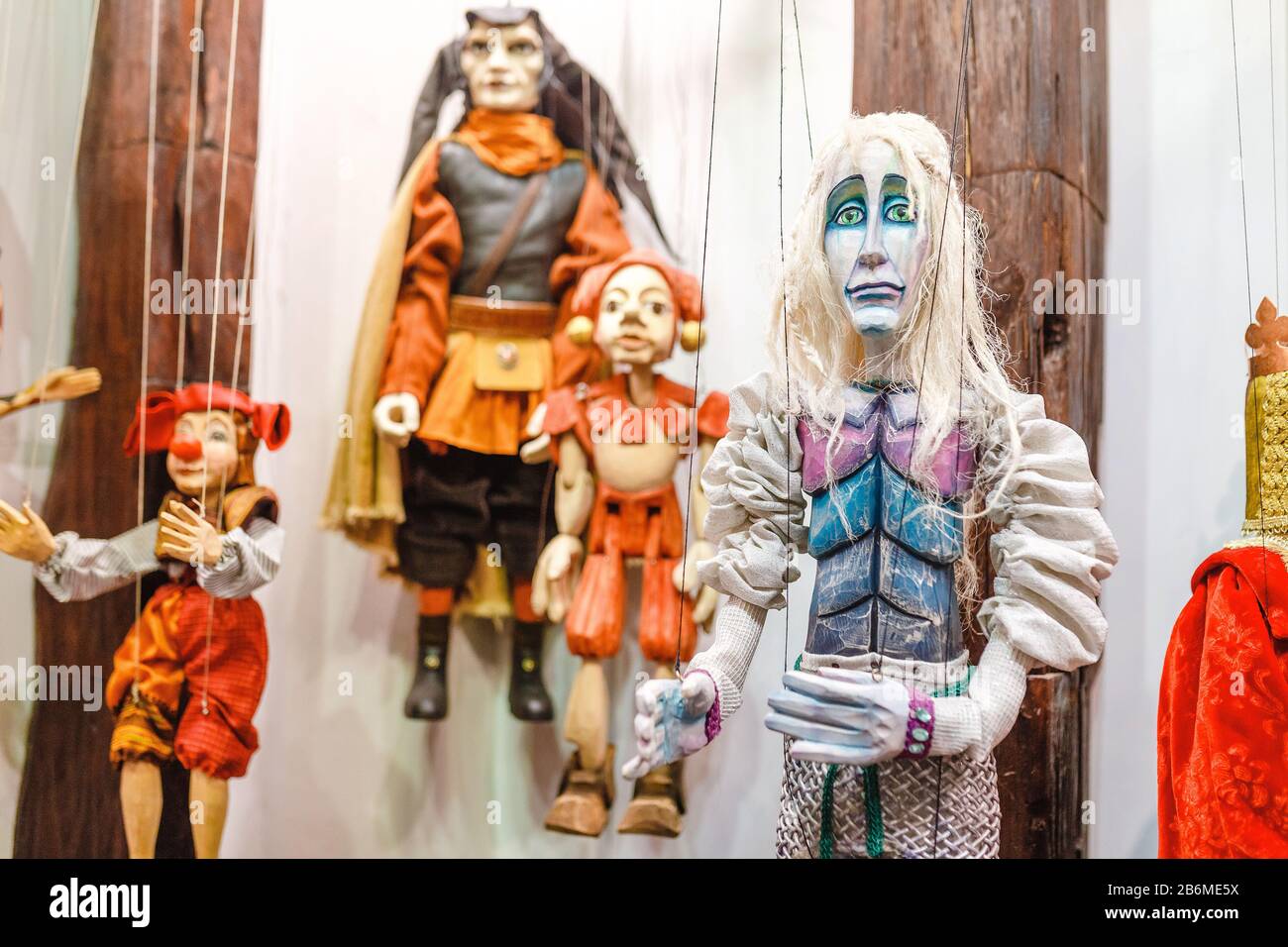 07 DECEMBER 2017, PRAGUE, CZECH REPUBLIC Many different puppet dolls