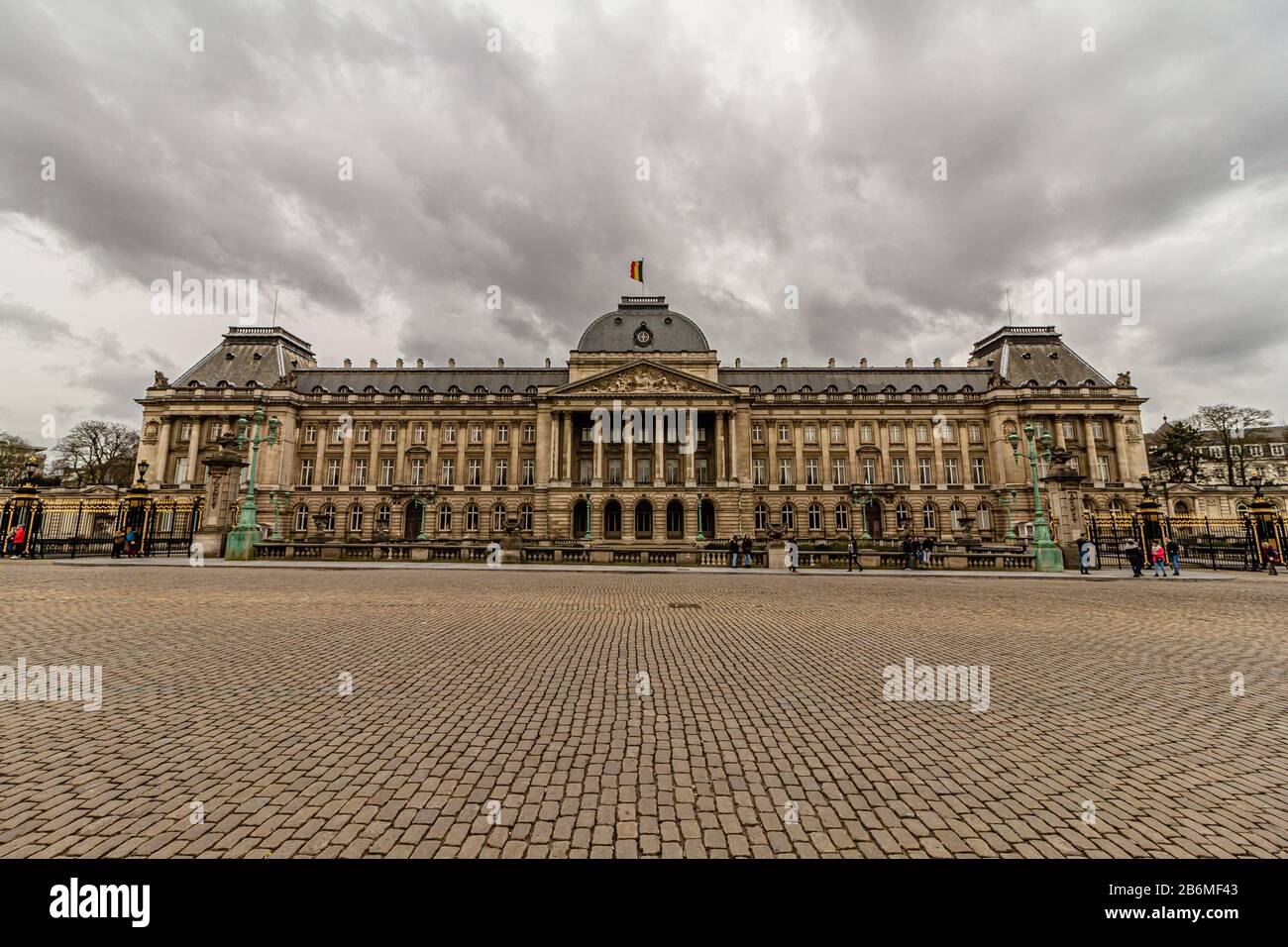 The Royal Palace of Brussels, used as the offices of the King and Queen of Belgium. Brussels, Belgium. March 2019. Stock Photo
