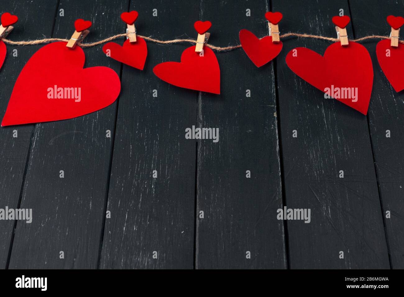 Valentines day red heart on old wood. Holidays background Stock Photo ...