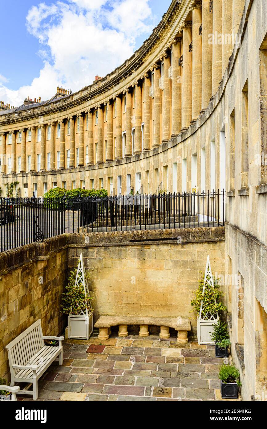 The Royal Crescent Bath Somerset England Stock Photo