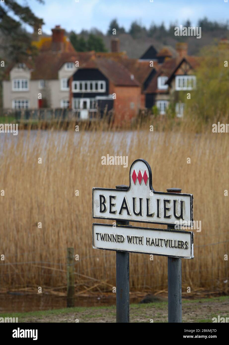 Beaulieu in the New Forest, Hampshire, UK Stock Photo