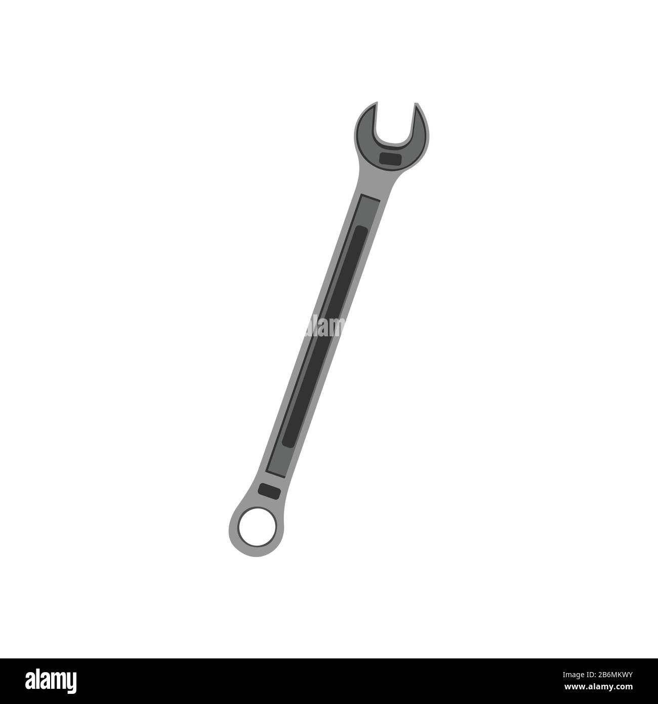 Cartoon wrench tool . Vector illustration Stock Vector