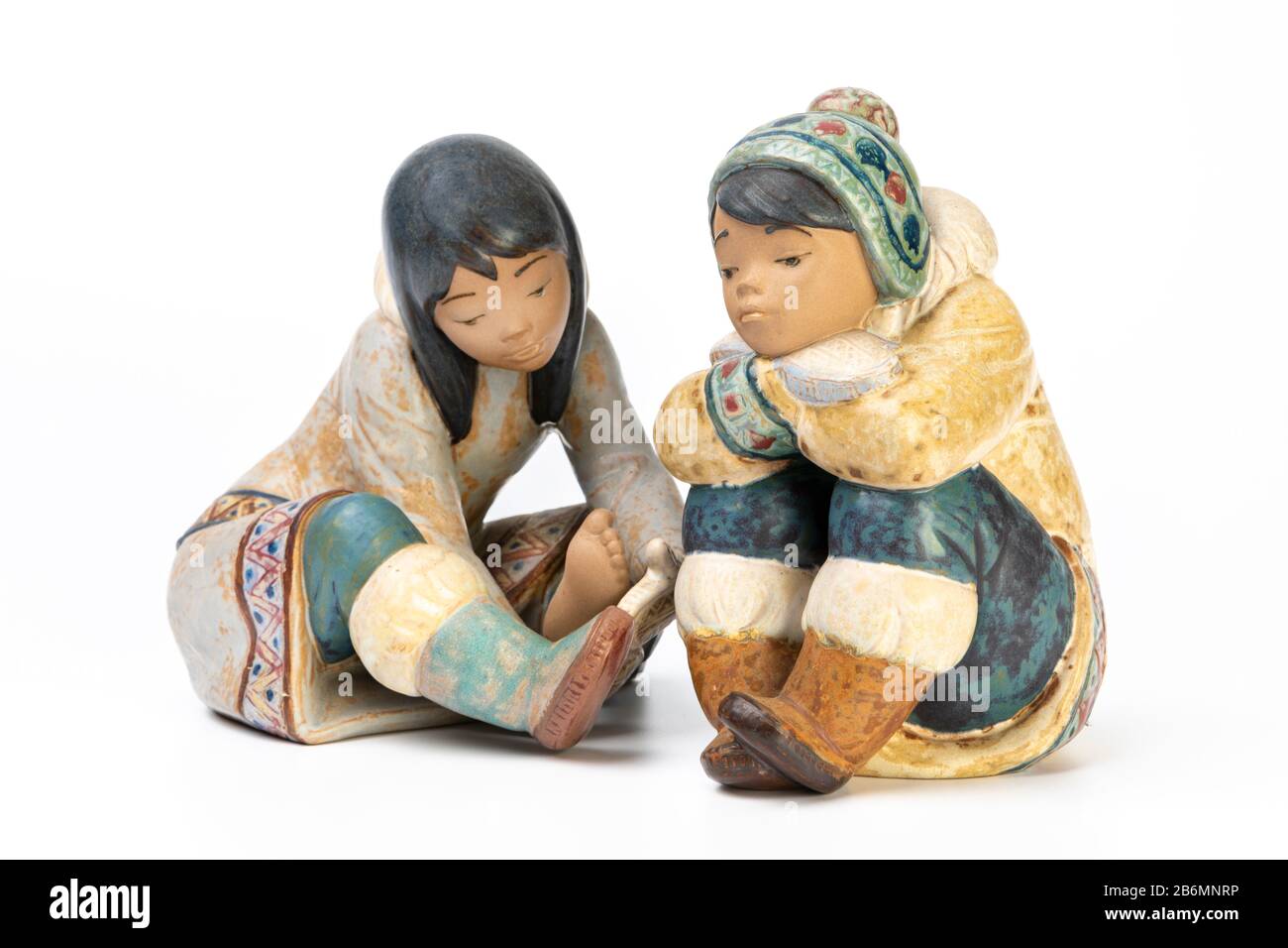 Lladro Inuit figurine Stock Photo
