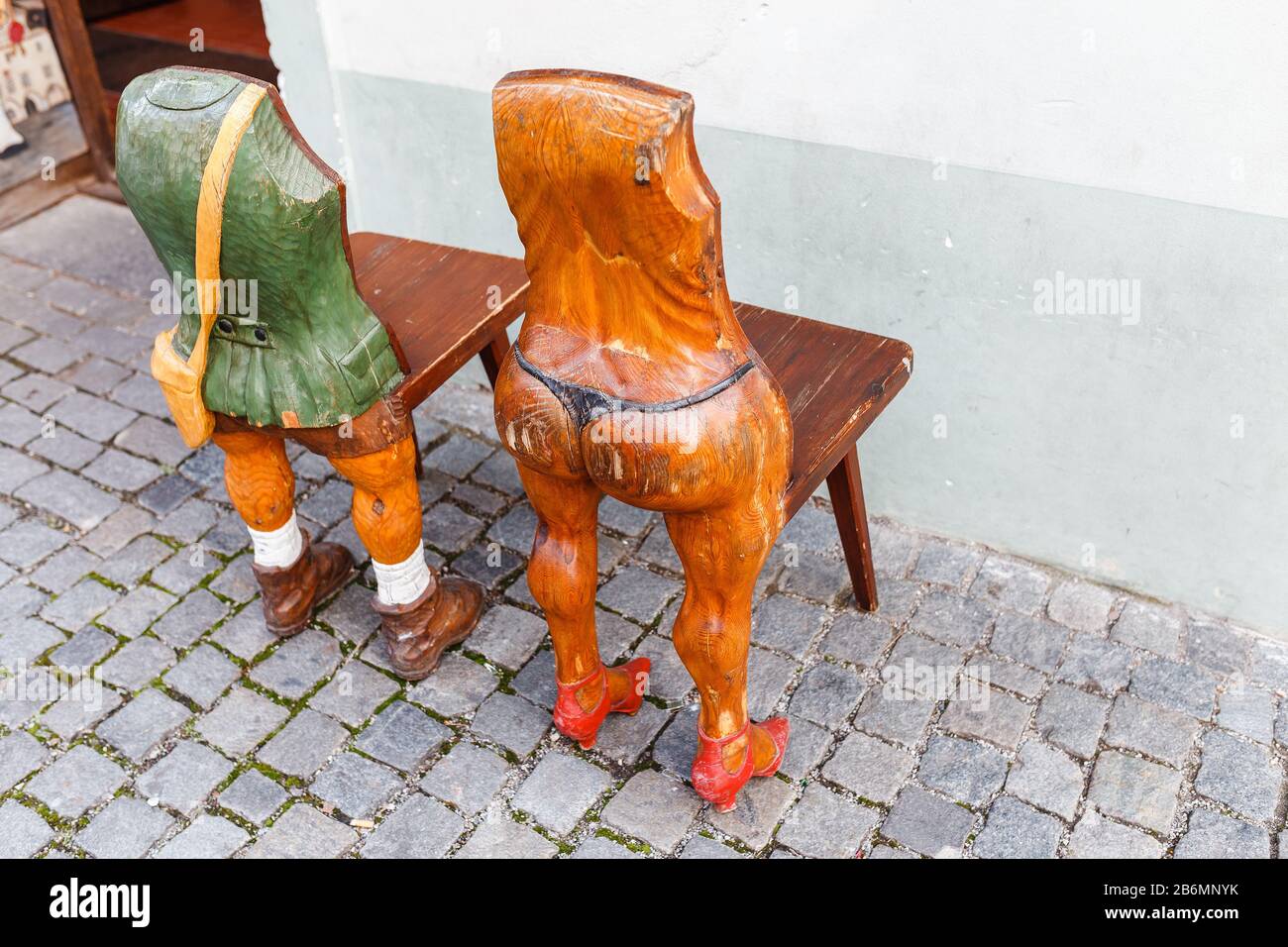 Two funny vintage chairs Stock Photo - Alamy