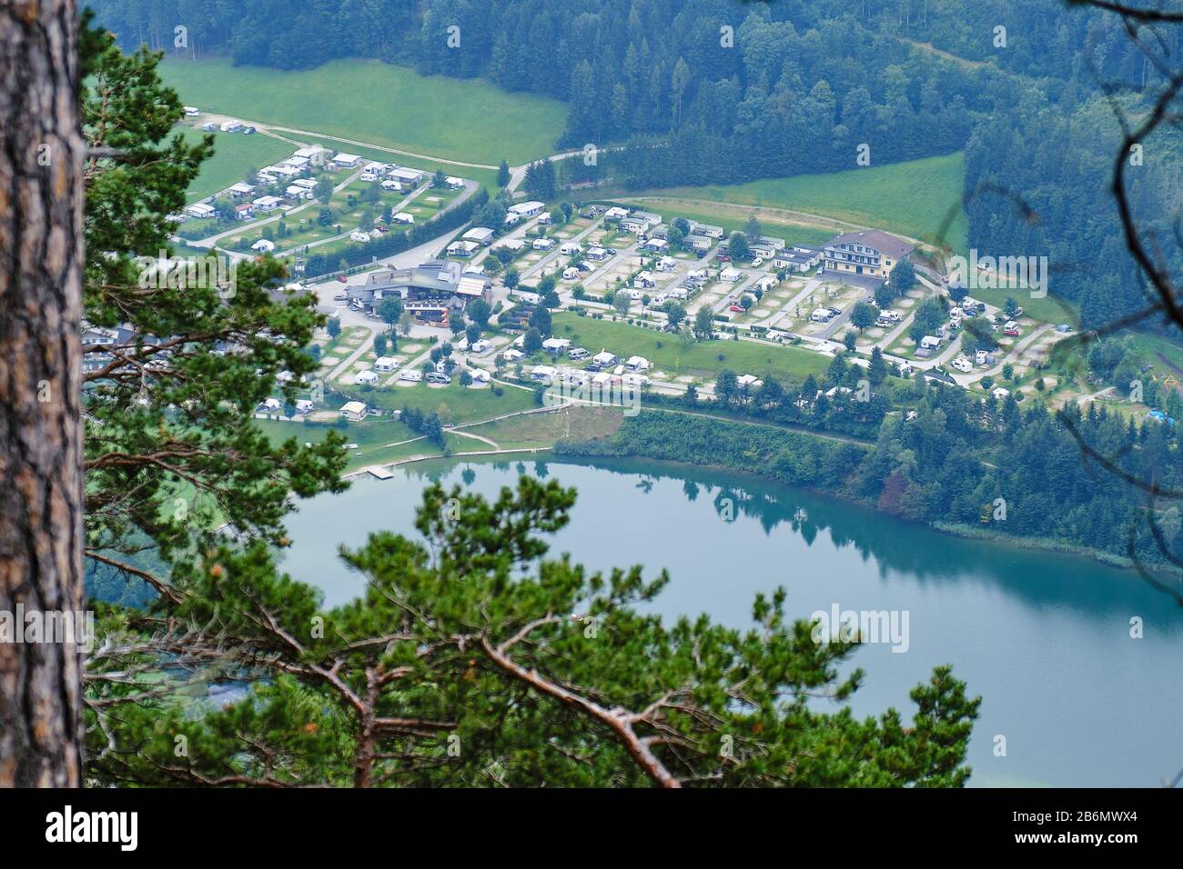 Camping Seeblick - Toni and Reintalersee lake in Austria - view ...