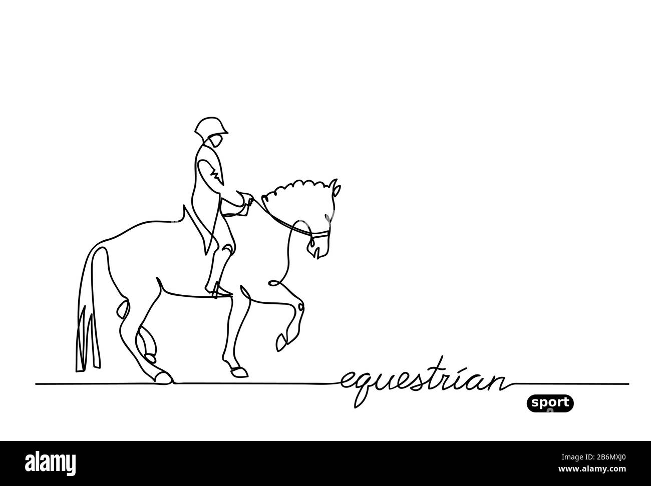 Equestrian sport, horse show, vector background. Stock Vector