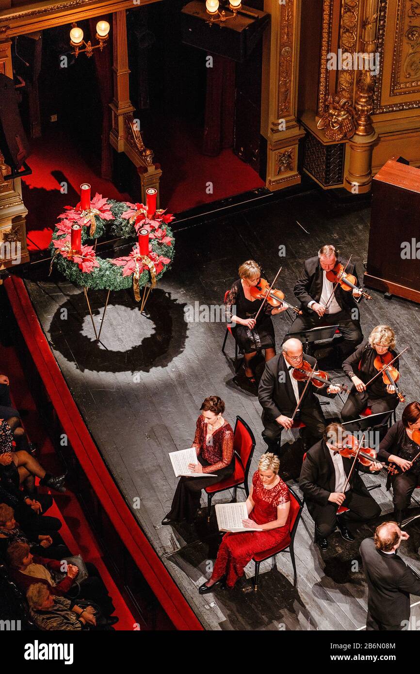PRAGUE, CZECH REPUBLIC- DECEMBER, 2017: Christmas Concert of the