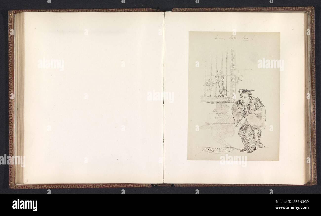 Fotoreproductie Van Een Tekening Voorstellende Een Procurator