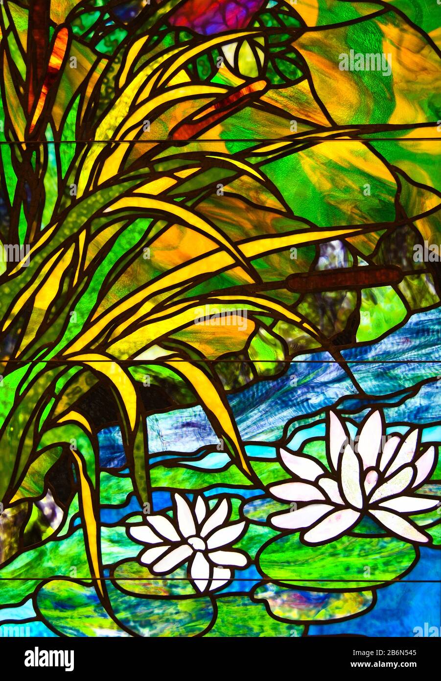 A Close Up Image Of Colorful Stained Glass Details Stock Photo Alamy