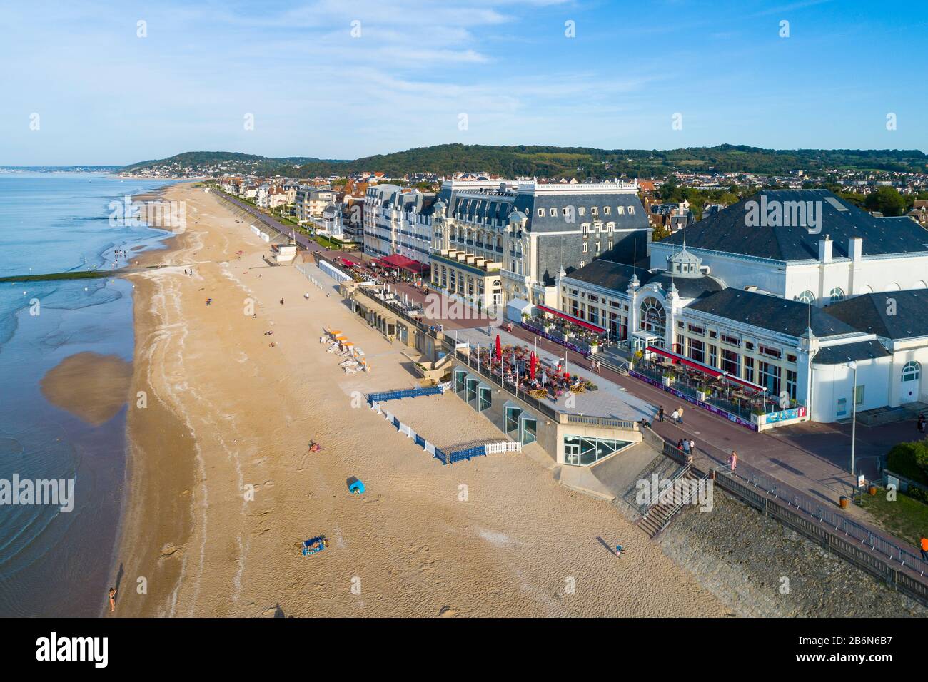 Aerial view of Cabourg in Normandy Stock Photo Alamy