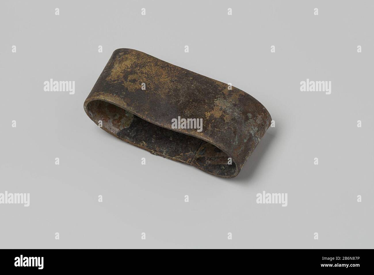 Fire engine, firehose; fragments, id. NG-1975-20-H-1271-a, squashed. Manufacturer : anoniemPlaats manufacture: Nederland Dating: 1700 - in of voor 13-aug-1743 Physical kenmerken: koper Material: koper  Dimensions: h 6,3 cm.  × b 2,7 cm.  × d 1,4 cm.  Date: 1743-08-13 - 1743-08-13 Stock Photo