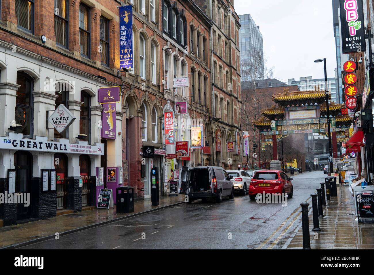 Chinatown manchester sign neon hi-res stock photography and images