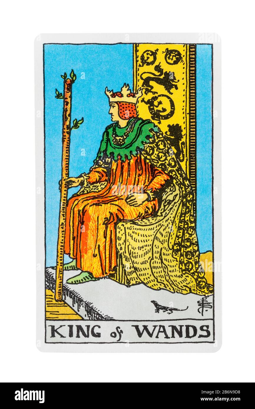 King of wands tarot card hi-res stock photography and Alamy