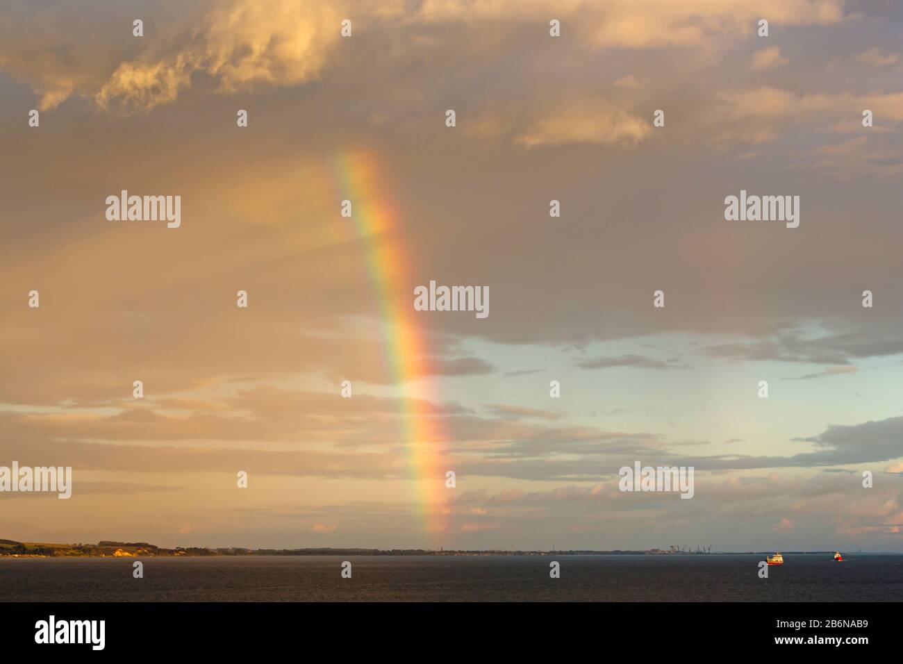 Rainbow, Helsingborg, Sweden, Europe Stock Photo