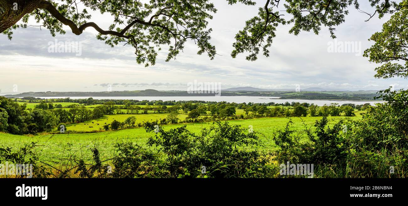 Kirkcudbright Bay and the Machars peninsula from Torrs Moor, Dumfries ...