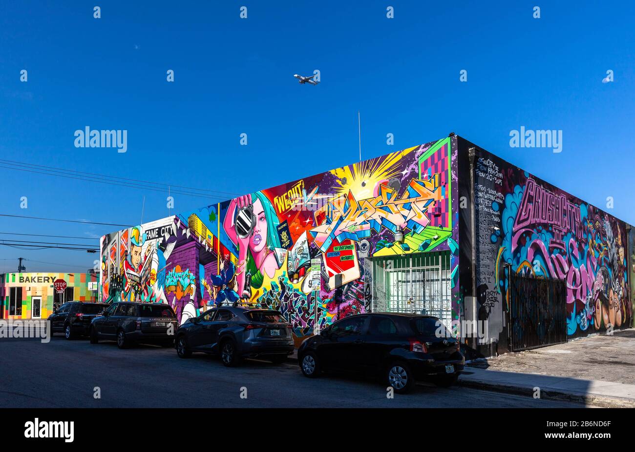 Graffiti Decoration Wynwood Art District High Resolution Stock