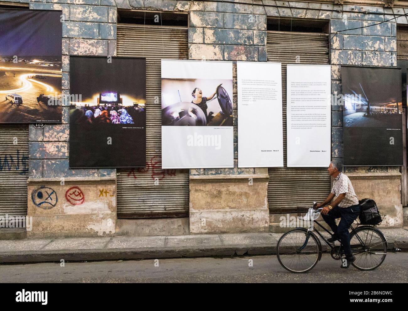 Street cultural diffusion. Holguin. Cuba Stock Photo