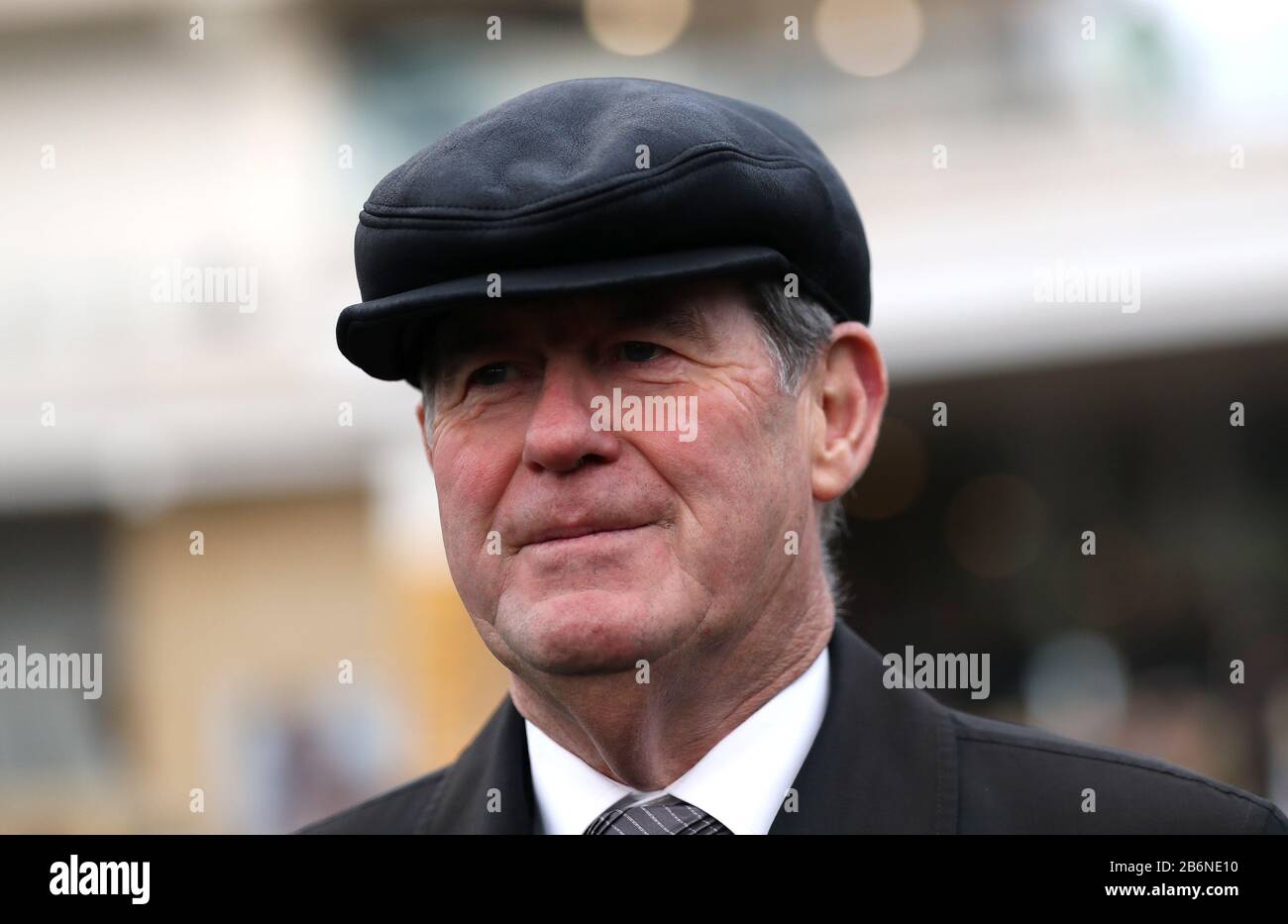 Winning owner John P. McManus after the Boodles Juvenile Handicap Hurdle during day two of the Cheltenham Festival at Cheltenham Racecourse. Stock Photo