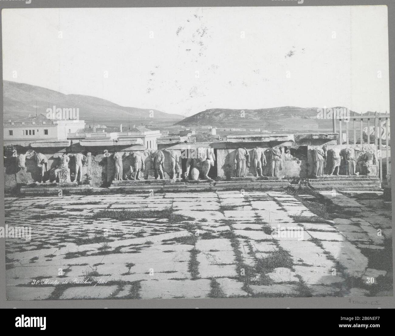Part of Travel Album with photos seen from where: conditions in Greece and Egypte. Manufacturer : photographer: anonymous place manufacture: Athens Date: c.1895 - characteristics or 1905 Physical: copying material: paper Technique: light pressure measurements: photo: h 219 mm × W 291 mm Subject: sculpture (+ relief  sculpture) Where Athens Stock Photo