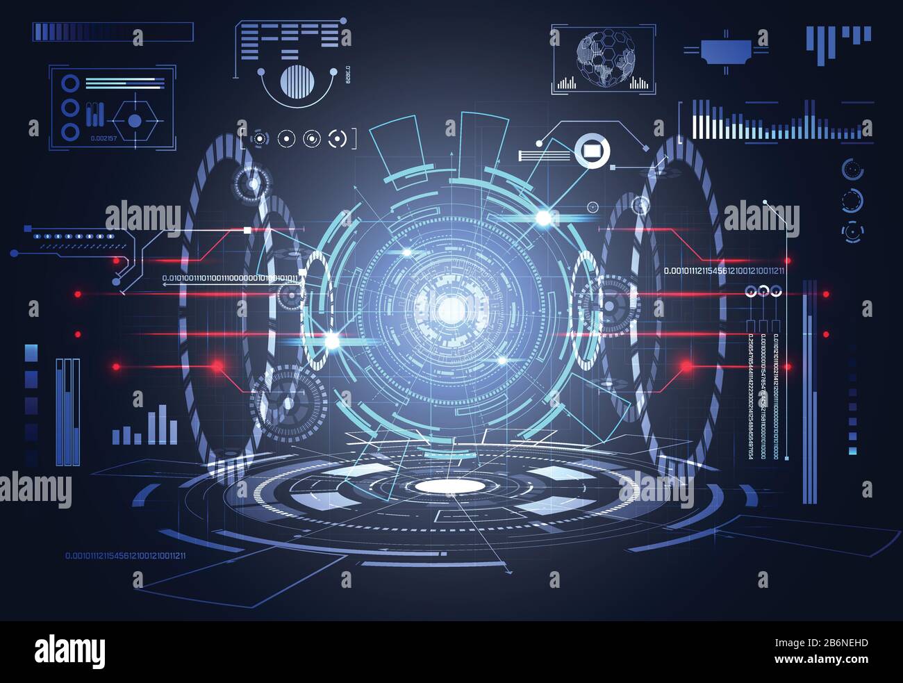 abstract technology ui futuristic concept hud interface hologram ...