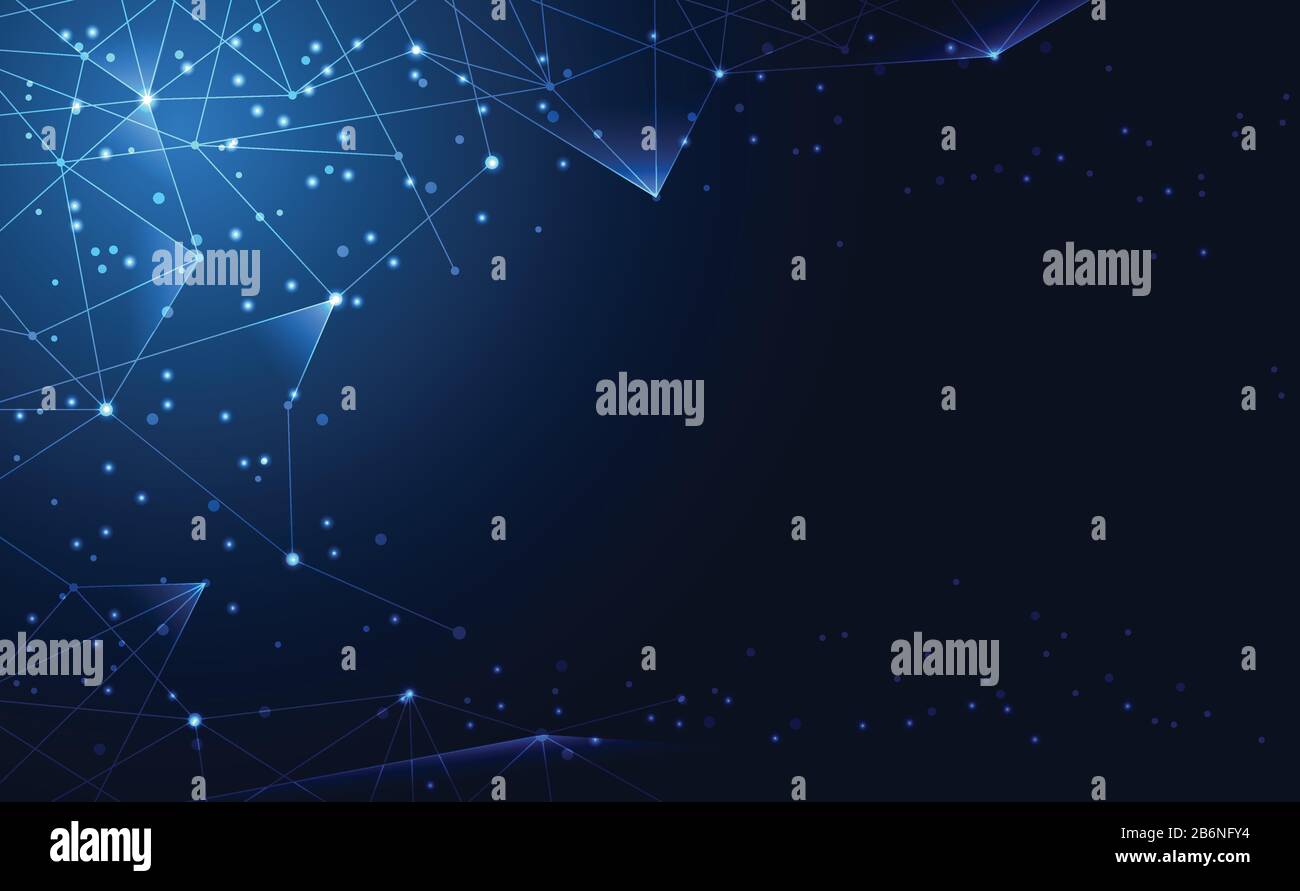 Modern abstract network science connection technology internet and ...