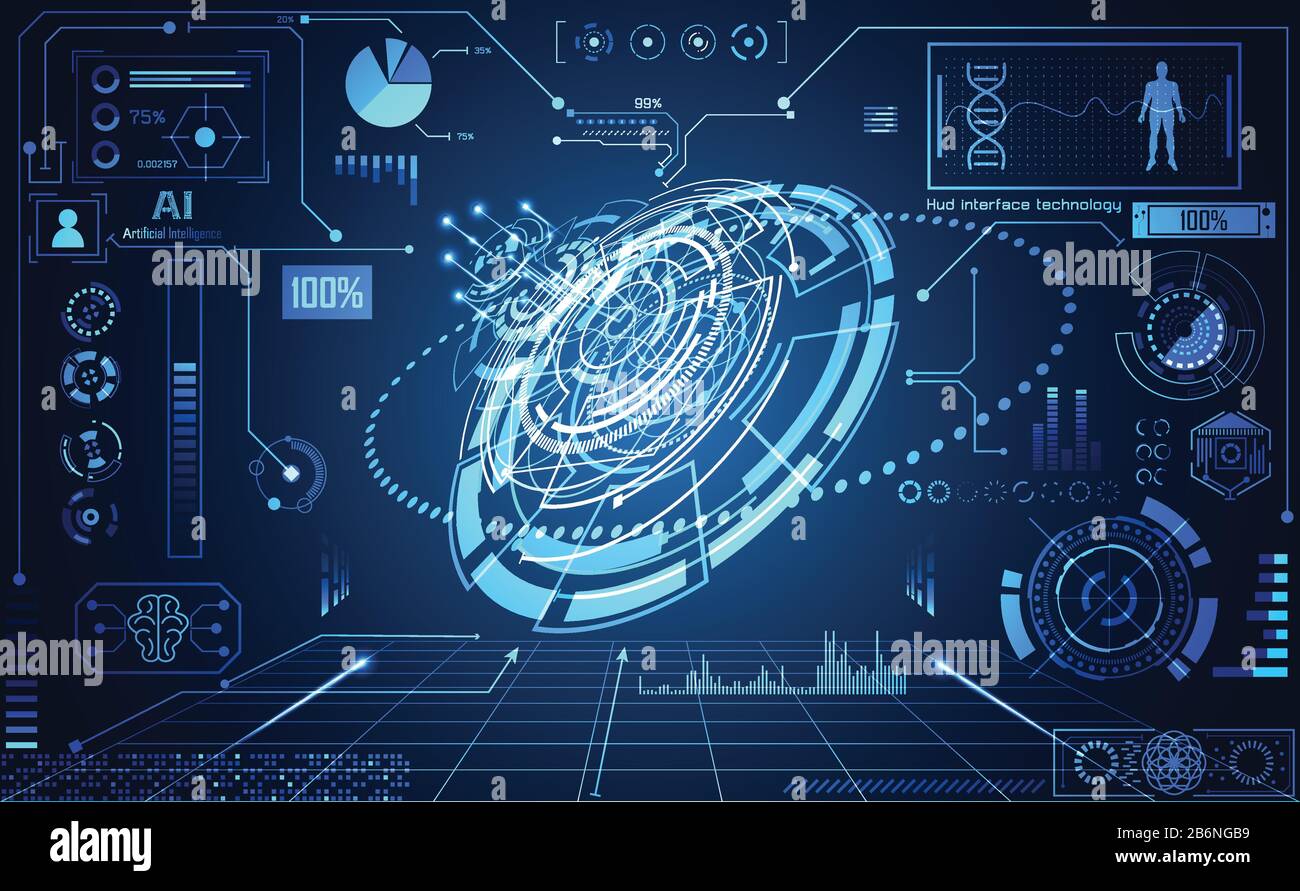 abstract technology ui futuristic concept hud interface hologram ...