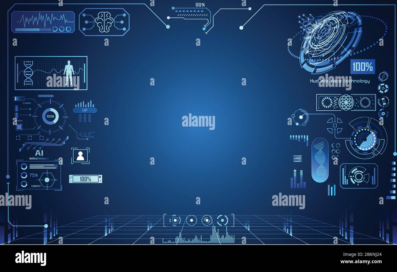 abstract technology ui futuristic concept hud interface hologram ...
