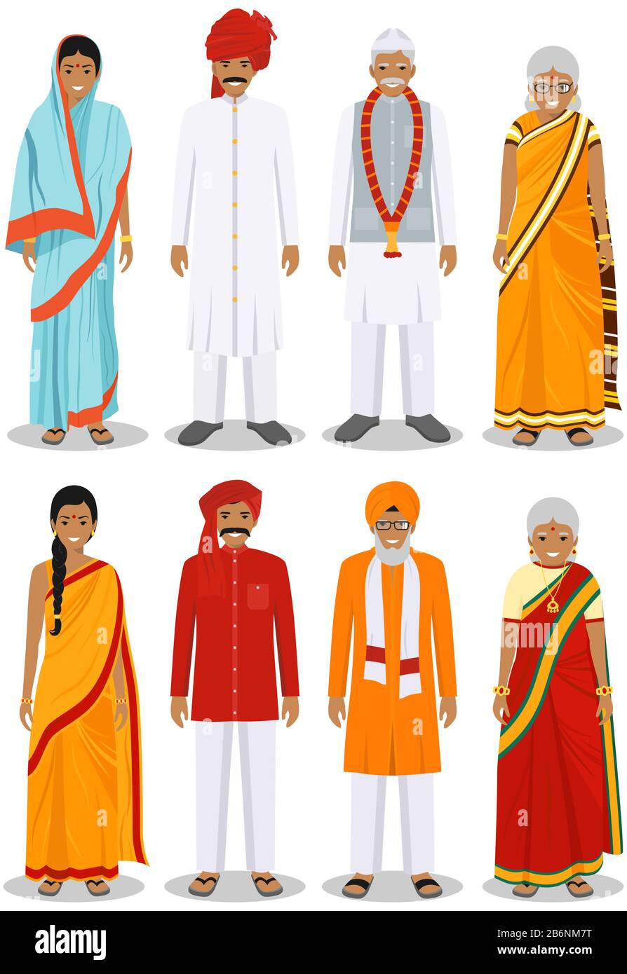 indian national dress men and women