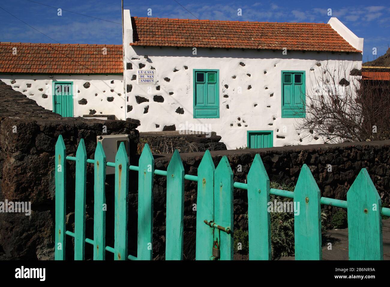 Kanarische Inseln, Kanaren, El Hierro, Casa de San Andres, Typisches Wohnhaus, Stock Photo
