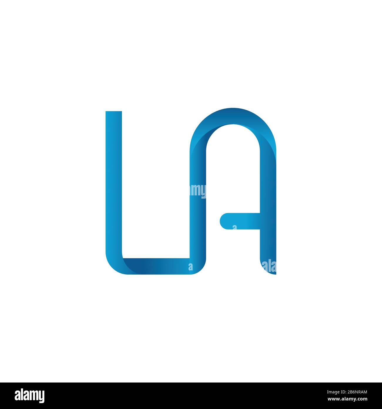 Initial LA letter Business Logo Design vector Template. Abstract Letter ...