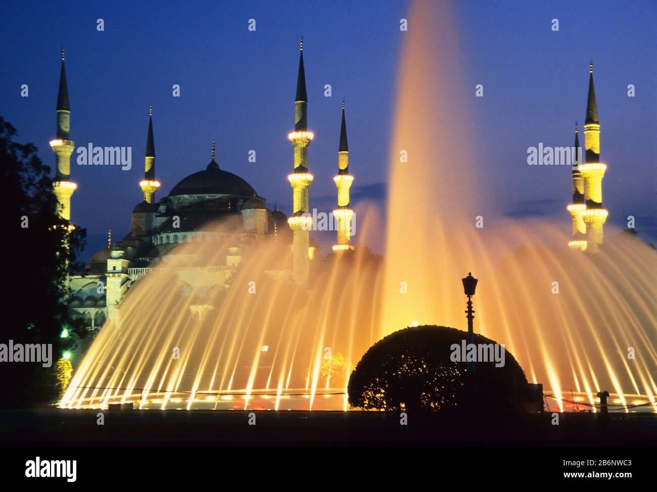Istanbul - Tuerkei - Blaue Moschee Stock Photo