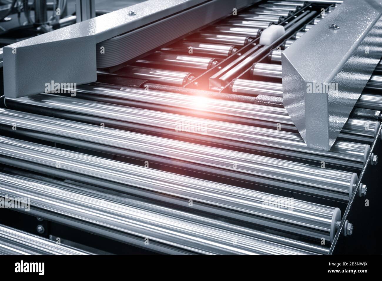 Crossing of the roller conveyor, Production line conveyor roller