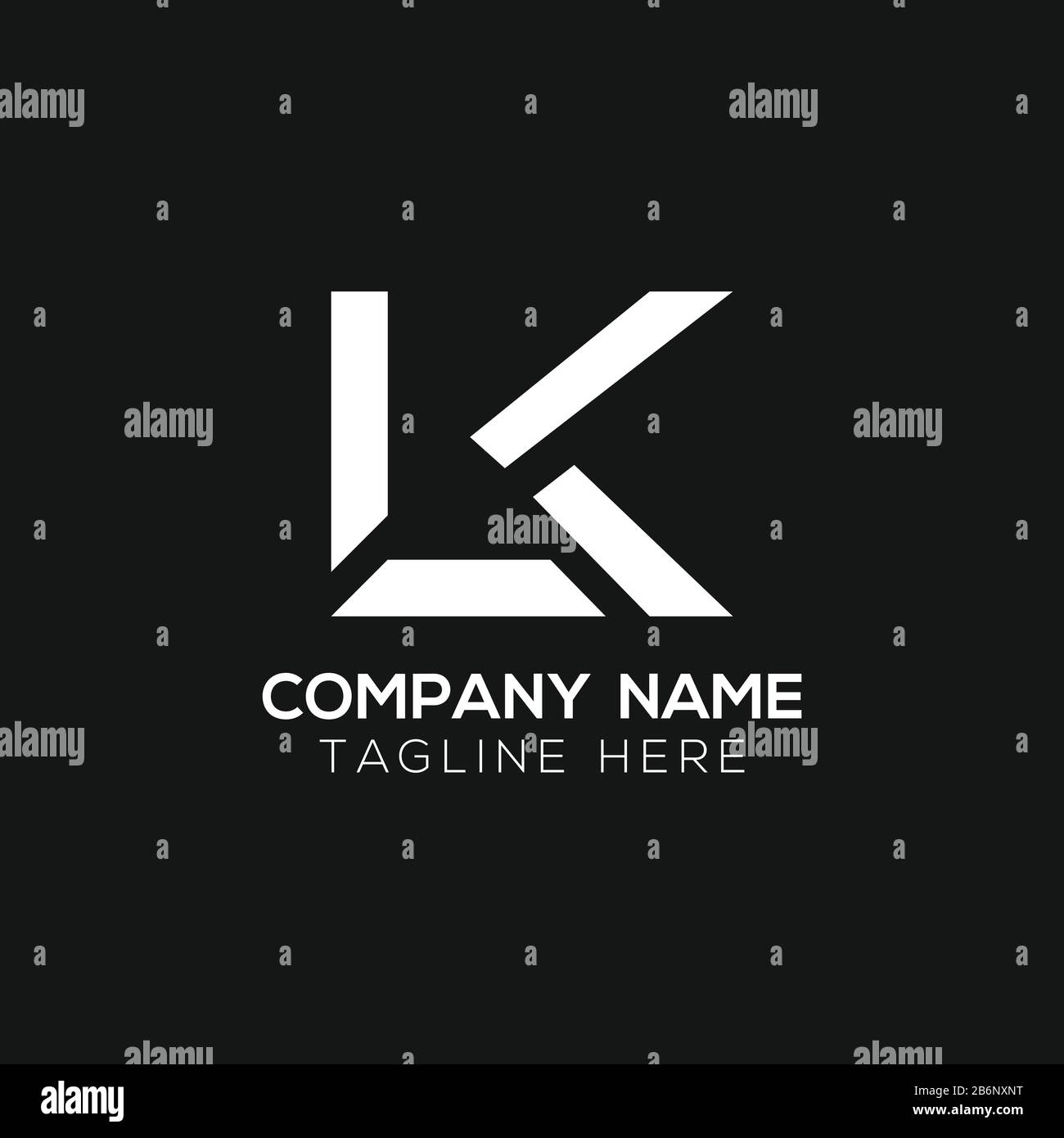 Initial LK letter Business Logo Design vector Template. Abstract Letter ...