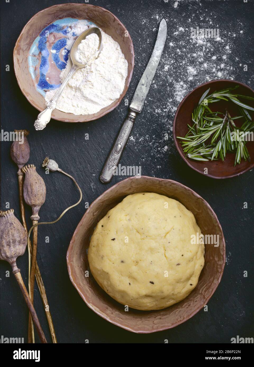 baking cheese cookies recipe photo of empty food background with dough