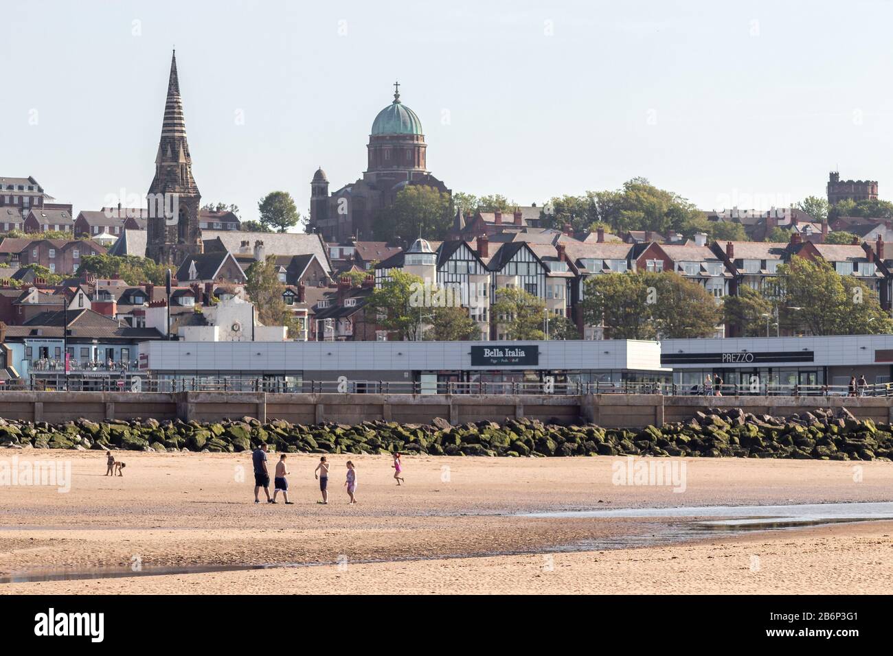 New Brighton beach and seafront, Wallasey. Stock Photo